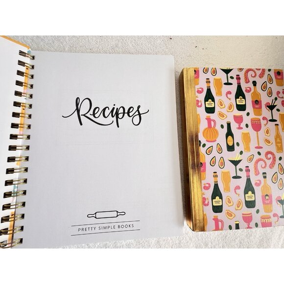 Write-In Recipe Cook Book Lemons Cocktail Blank Bound Notebook Bar Kitchen GIFT - Picture 9 of 10